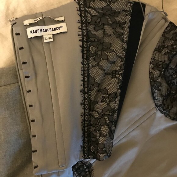 Kaufmanfranco 021 Gray Sheath Halter Dress, EUC! - Picture 7 of 16